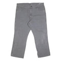 DICKIES Mens Grey Regular Straight Denim Jeans Cotton Blend W42 L29 Workwear Zip
