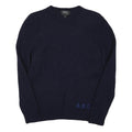 APC Mens Navy Plain Wool Jumper Crew Neck Basic Knit M Casual Classic Comfort
