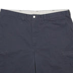 DICKIES Mens Navy Blue Cargo Shorts 2XL W42 Workwear Cotton Blend