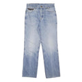 VINCI Mens Blue Denim Cotton Regular Fit Straight W30 L31 Medium Wash Jeans