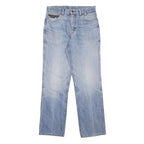 VINCI Mens Blue Denim Cotton Regular Fit Straight W30 L31 Medium Wash Jeans