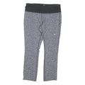 NIKE Womens Shorts Grey & Black Patterned S W26 Dri-FIT Activewear