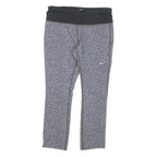 NIKE Womens Shorts Grey & Black Patterned S W26 Dri-FIT Activewear