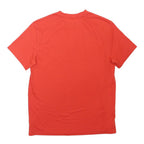 CHAMPION Mens Red T-Shirt S Short Sleeve Crew Neck Logo Graphic Polyester Blend