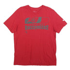 NIKE Mens Red Tampa Bay Buccaneers Graphic T-Shirt L Short Sleeve Crew Neck