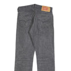 LEVI'S 501 Mens Jeans Grey Regular Straight Denim W31 L29 Button Cotton Blend