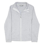 THE NORTH FACE Womens Light Grey Cotton Blend Zip Jacket XL Fleece Outdoor