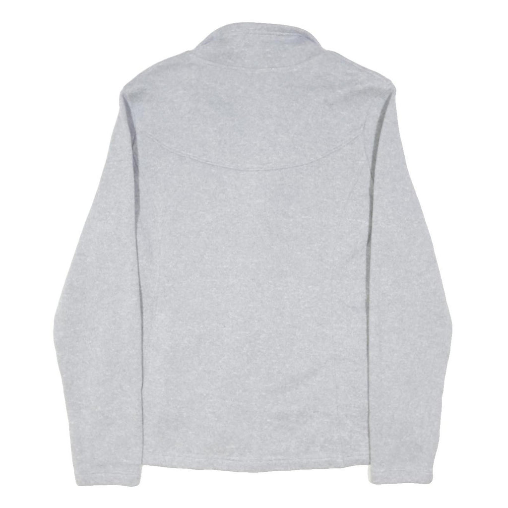 THE NORTH FACE Womens Light Grey Cotton Blend Zip Jacket XL Fleece Outdoor