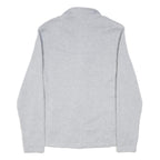 THE NORTH FACE Womens Light Grey Cotton Blend Zip Jacket XL Fleece Outdoor