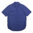 LEVI'S Mens Blue Cotton Short Sleeve Shirt M Casual Summer Essential