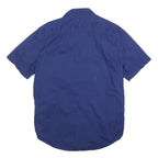 LEVI'S Mens Blue Cotton Short Sleeve Shirt M Casual Summer Essential