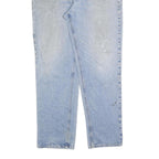 CARHARTT Mens Jeans Blue Relaxed Straight Denim Light W38 L34 Zip Casual Wear