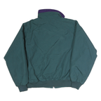 COLUMBIA Womens Green & Purple Outdoor Jacket XL Polyester Zip Plain Casual
