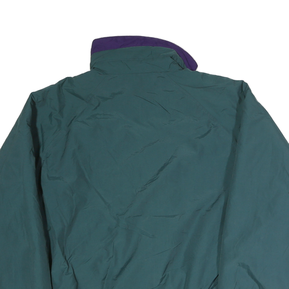 COLUMBIA Womens Green & Purple Outdoor Jacket XL Polyester Zip Plain Casual