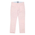 TOMMY HILFIGER Mens Cotton Blend Pink Regular Fit Straight Leg Trousers W35 L32