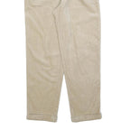 GAP Mens Relaxed Beige Corduroy Trousers W36 L34 Classic Fit Zip Closure