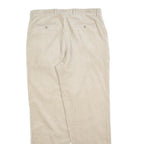 GAP Mens Relaxed Beige Corduroy Trousers W36 L34 Classic Fit Zip Closure