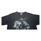 HANES Mens Black Graphic T-Shirt M Short Sleeve Crew Neck Batman Joker