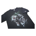 HANES Mens Black Graphic T-Shirt M Short Sleeve Crew Neck Batman Joker