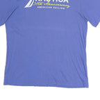NAUTICA Mens Blue Graphic T-Shirt S Short Sleeve Crew Neck Cotton Comfortable