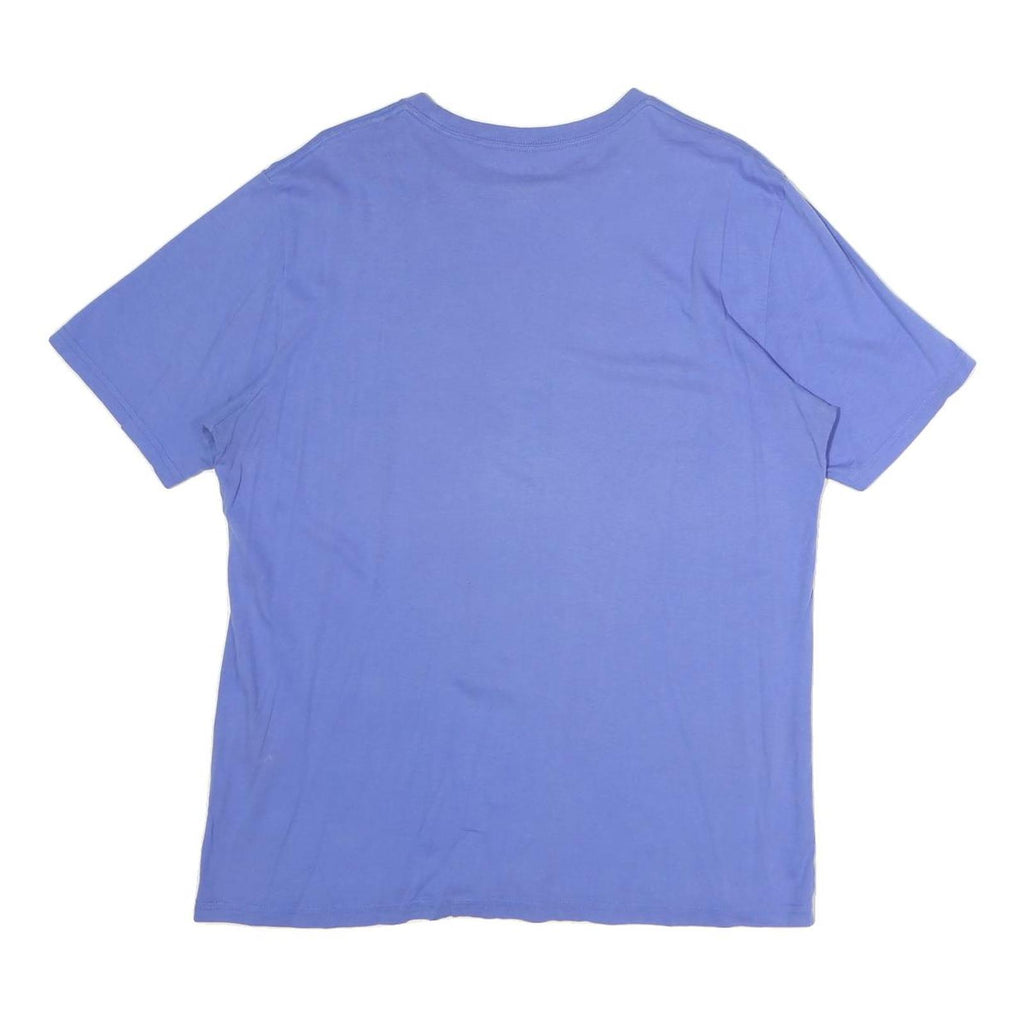 NAUTICA Mens Blue Graphic T-Shirt S Short Sleeve Crew Neck Cotton Comfortable