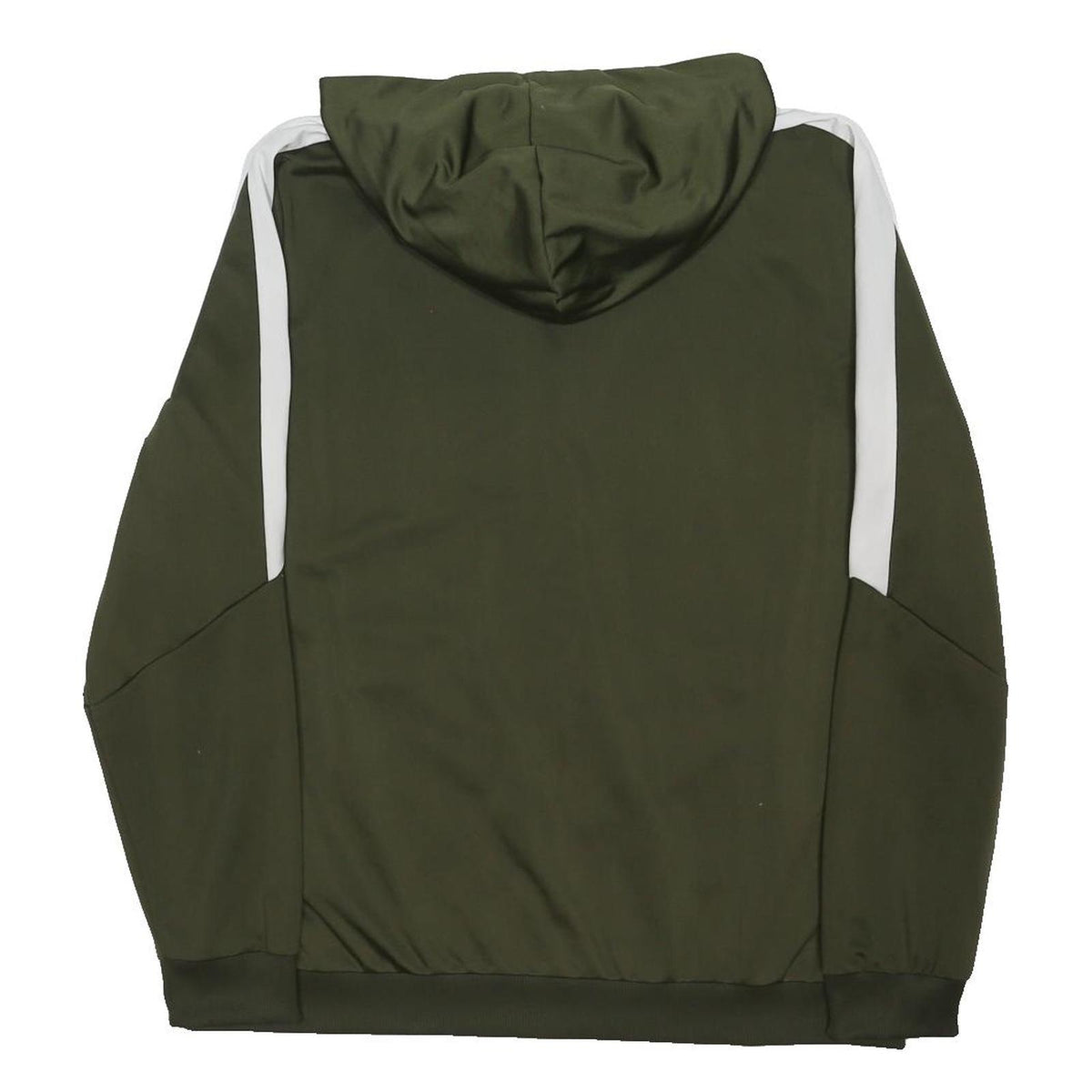 PUMA Mens Green & White Outdoor Zip Hoodie Jacket XL Polyester Blend Jersey