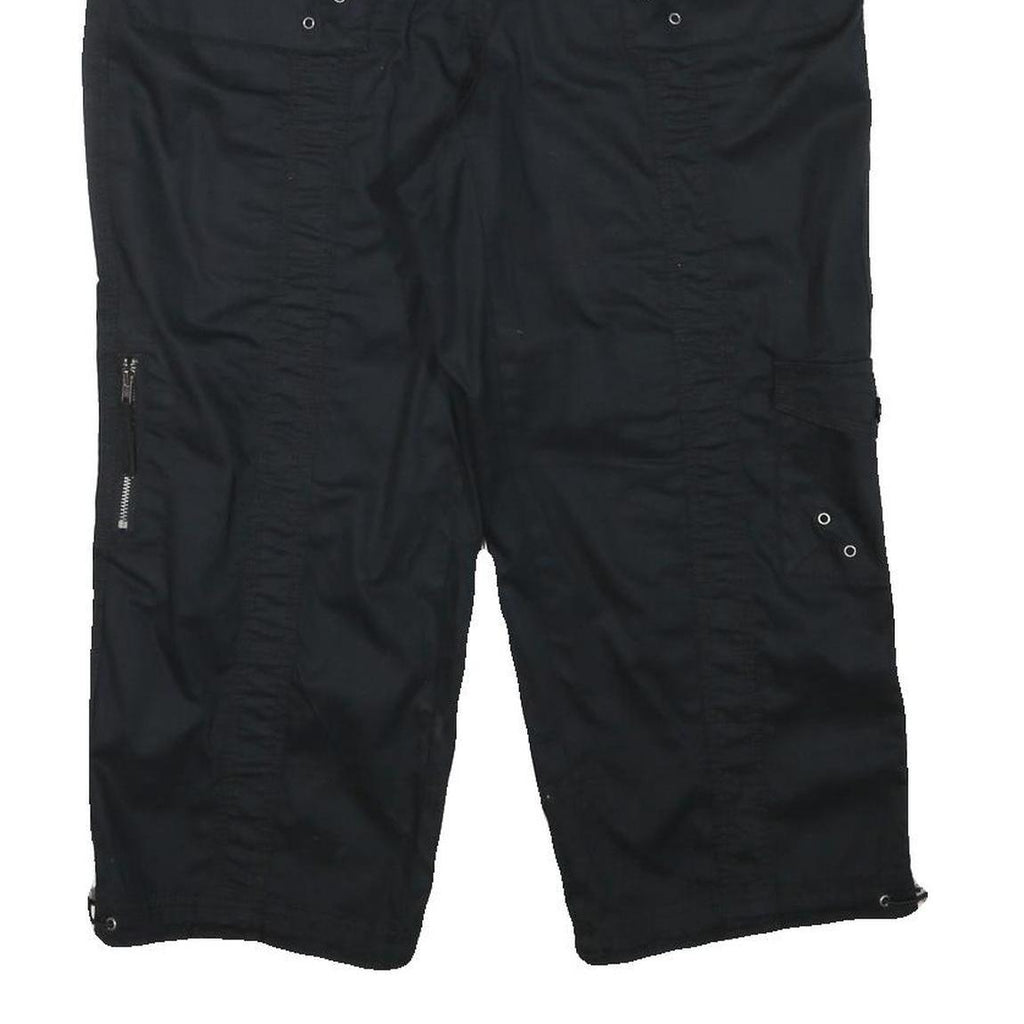 STYLE AND CO Womens Black Casual Cargo Shorts XL W34 Cotton Blend