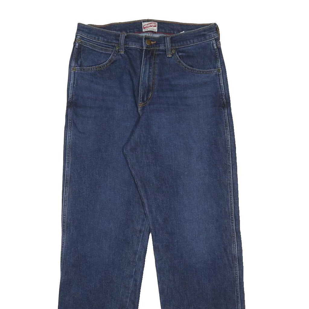 WRANGLER Mens Jeans Blue Regular Straight Denim Medium W31 L32 Classic Cotton