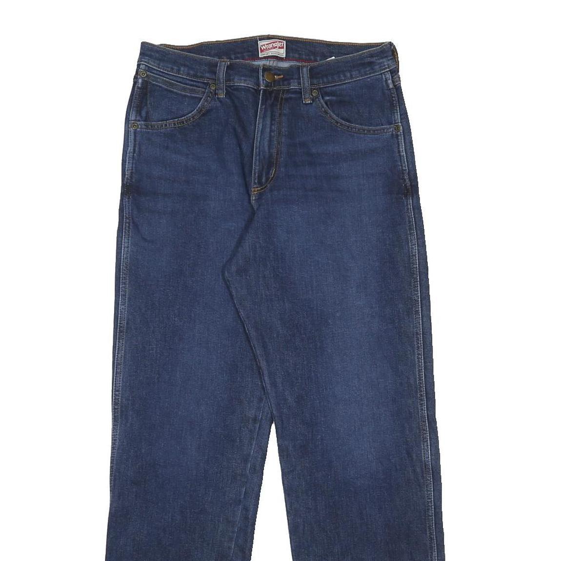 WRANGLER Mens Jeans Blue Regular Straight Denim Medium W31 L32 Classic Cotton
