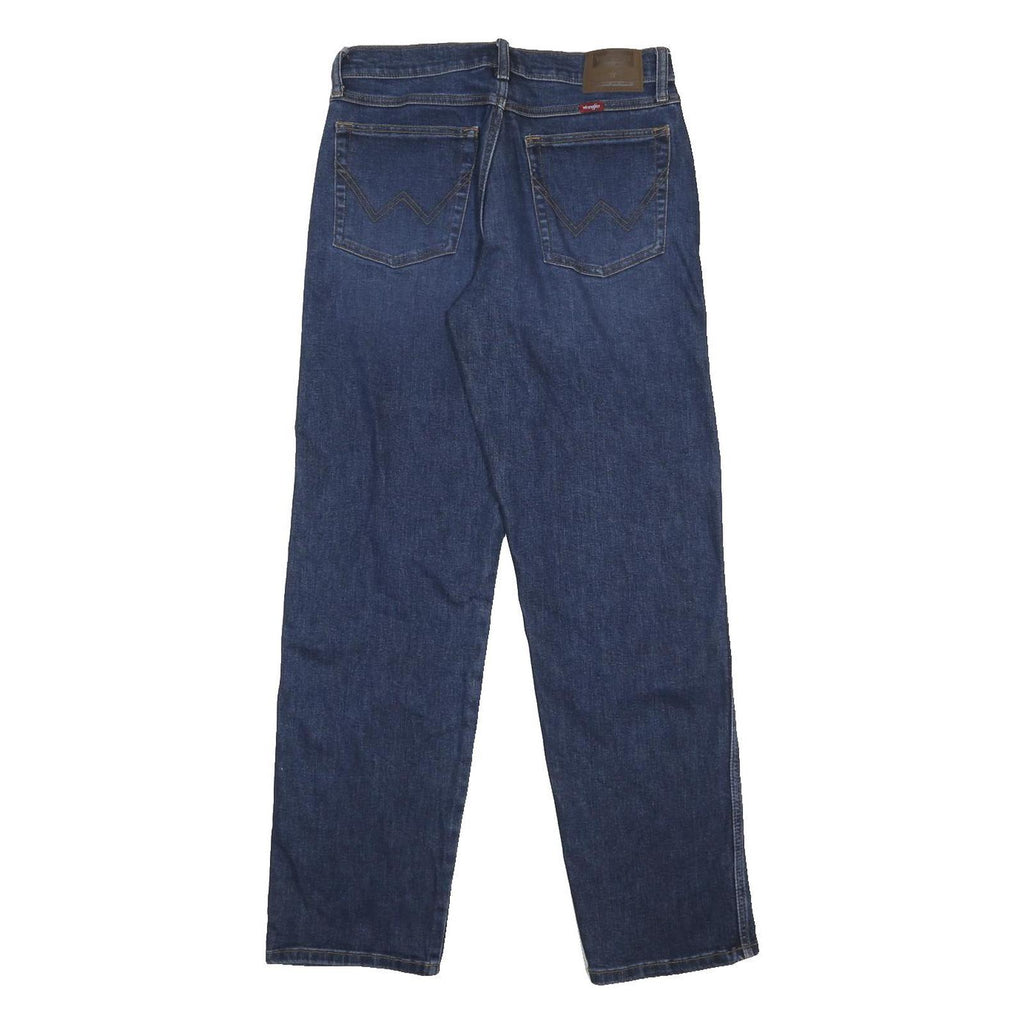 WRANGLER Mens Jeans Blue Regular Straight Denim Medium W31 L32 Classic Cotton