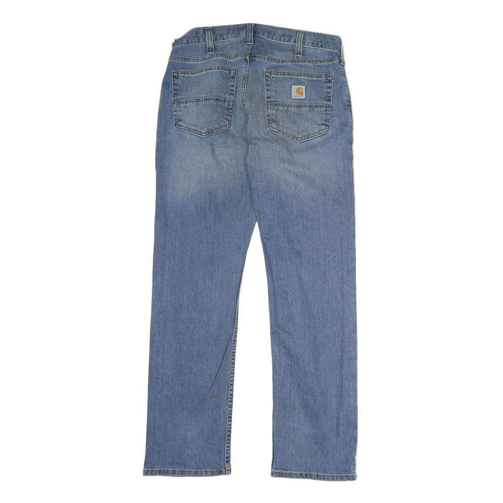 CARHARTT Mens Relaxed Fit Blue Denim Relaxed Jeans W32 L30 Workwear Casual