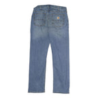 CARHARTT Mens Relaxed Fit Blue Denim Relaxed Jeans W32 L30 Workwear Casual