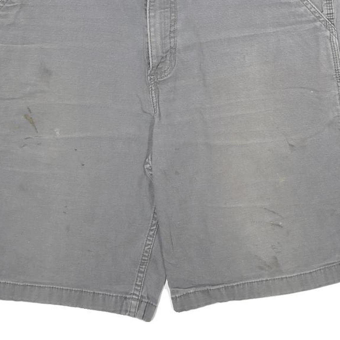 CARHARTT Mens Shorts Grey Casual Relaxed Fit L W36 Workwear Cotton Blend