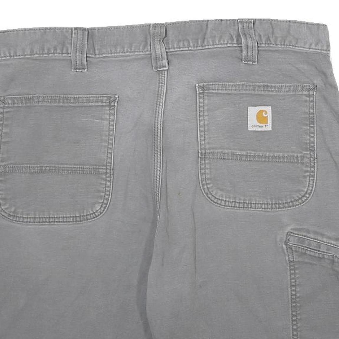 CARHARTT Mens Shorts Grey Casual Relaxed Fit L W36 Workwear Cotton Blend
