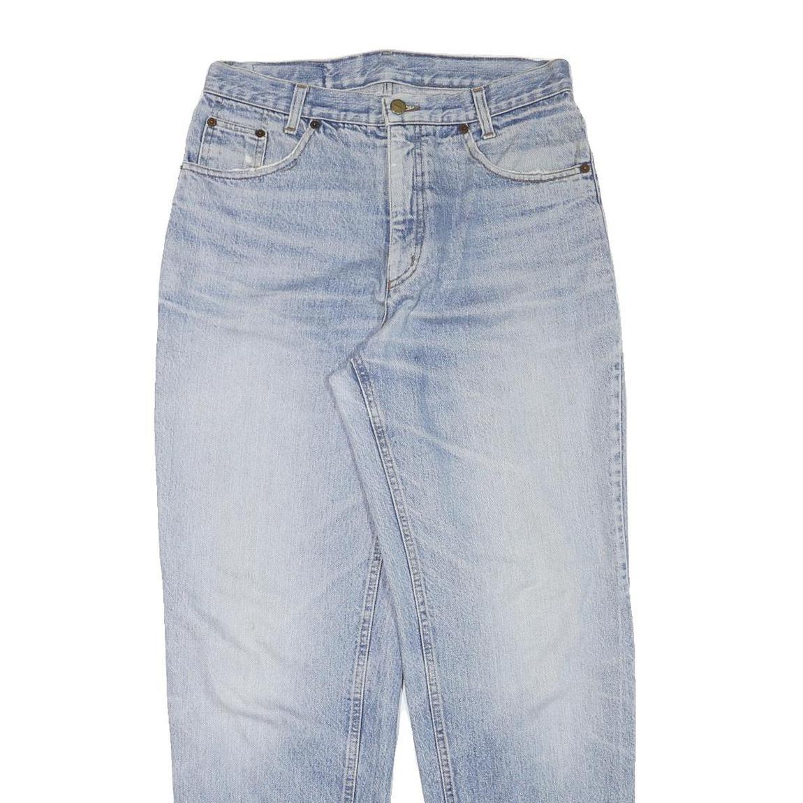 OUTSIDER Womens Relaxed Blue Denim Light Jeans W29 L30 Casual Cotton Blend Zip