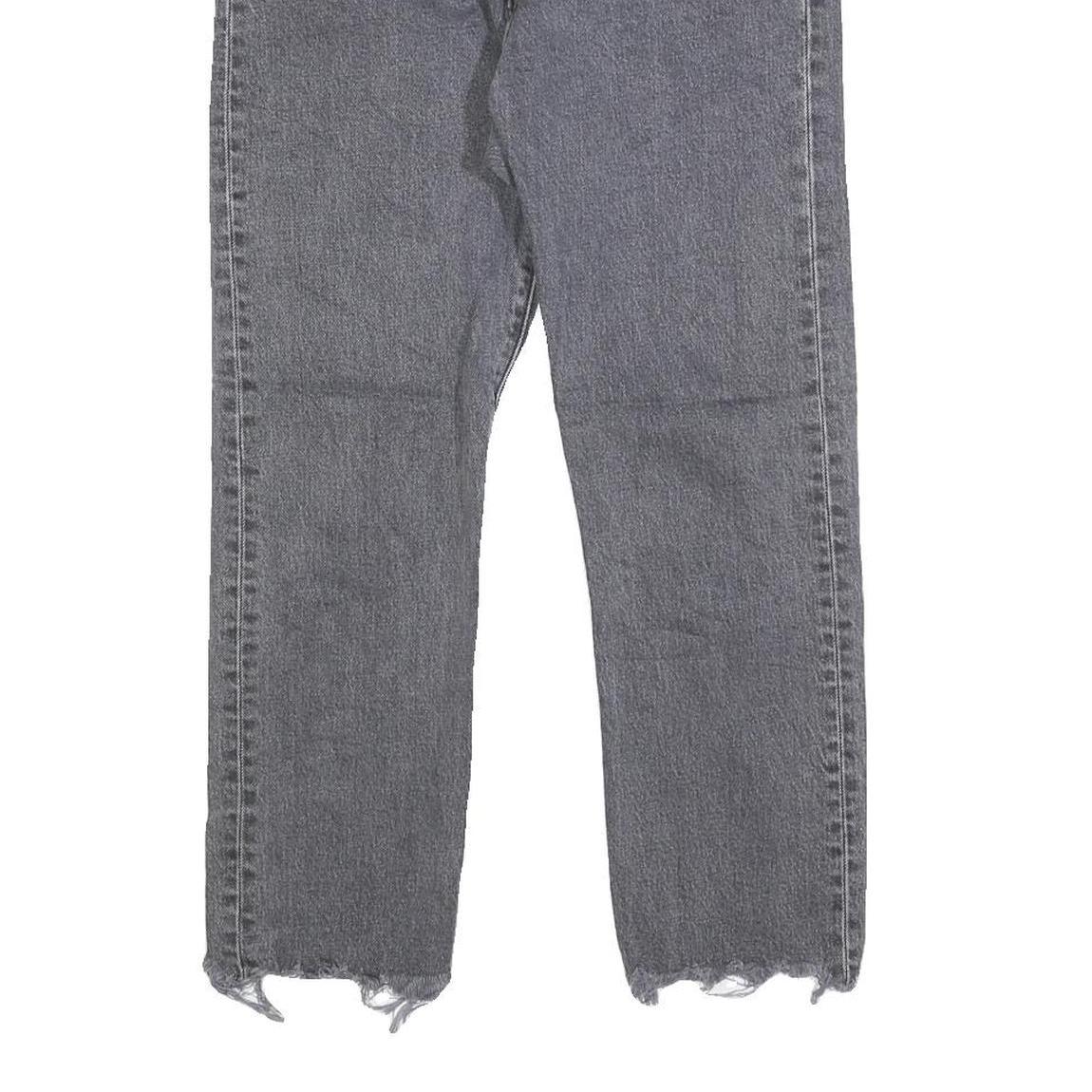 LEVI'S 501 Womens Jeans Blue Regular Straight Denim Medium W27 L23 Raw Edge