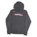 NIKE Mens Black Volleyball Pullover Hoodie S Cotton Sports Sweatshirt