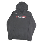 NIKE Mens Black Volleyball Pullover Hoodie S Cotton Sports Sweatshirt