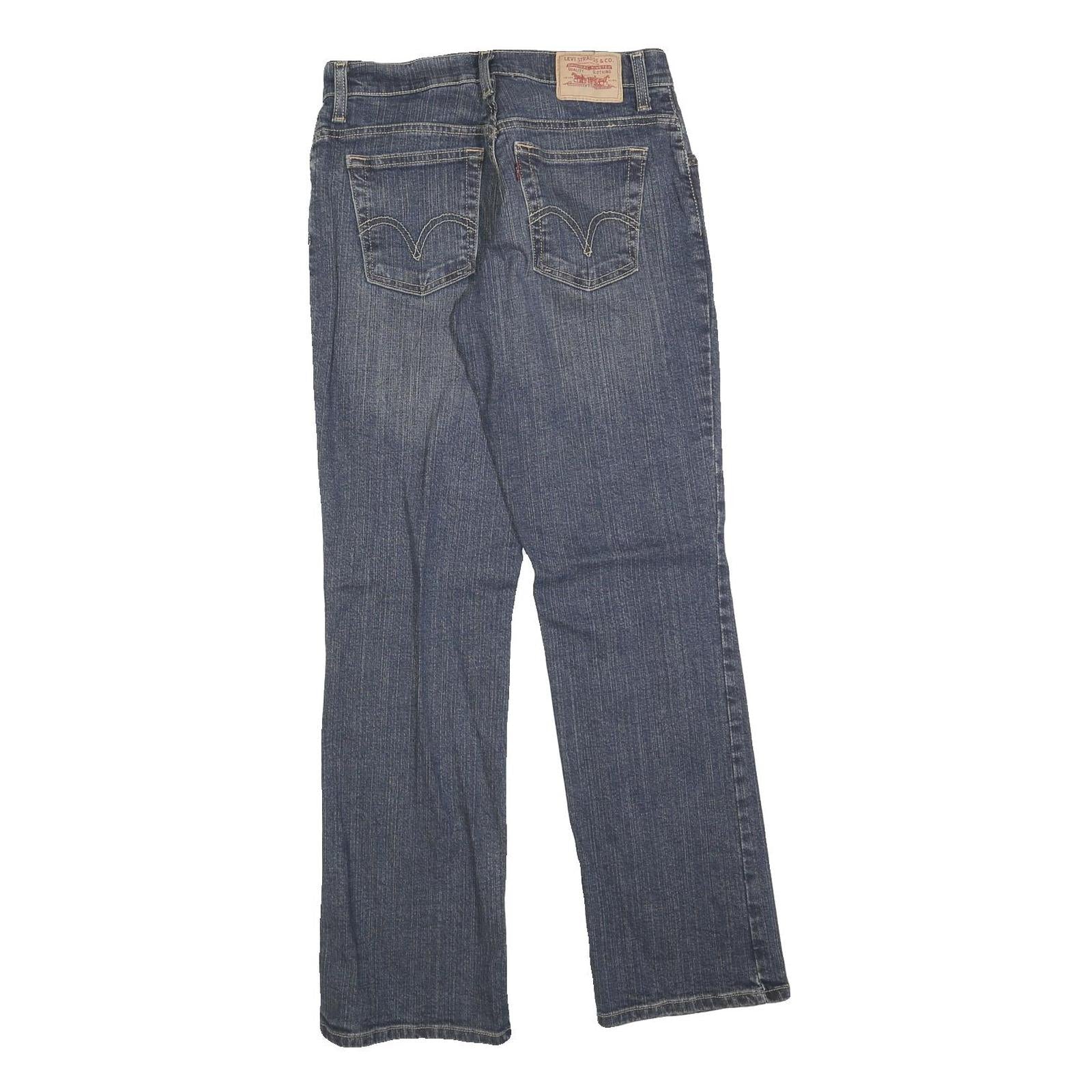 LEVI'S 550 Womens Jeans Blue Relaxed Straight Denim Medium W27 L31 Classic Style