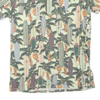 THE POOL SIDE Womens Green Surfboard Print Basic T-Shirt Round Neck Short Sleeve