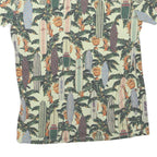 THE POOL SIDE Womens Green Surfboard Print Basic T-Shirt Round Neck Short Sleeve