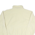 ADIDAS Womens Cream White Track Jacket M Polyester Zip Plain Casual Lightweight