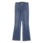 HUDSON Womens Blue Slim Flared Denim Medium W26 L30 Stylish Casual Zip Cotton