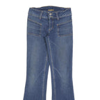 HUDSON Womens Blue Slim Flared Denim Medium W26 L30 Stylish Casual Zip Cotton