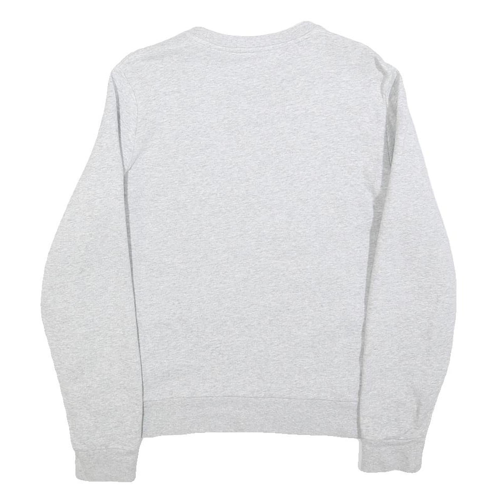 KARL LAGERFELD Womens Grey Sweatshirt Crew Neck M Logo Print Cotton Blend Casual