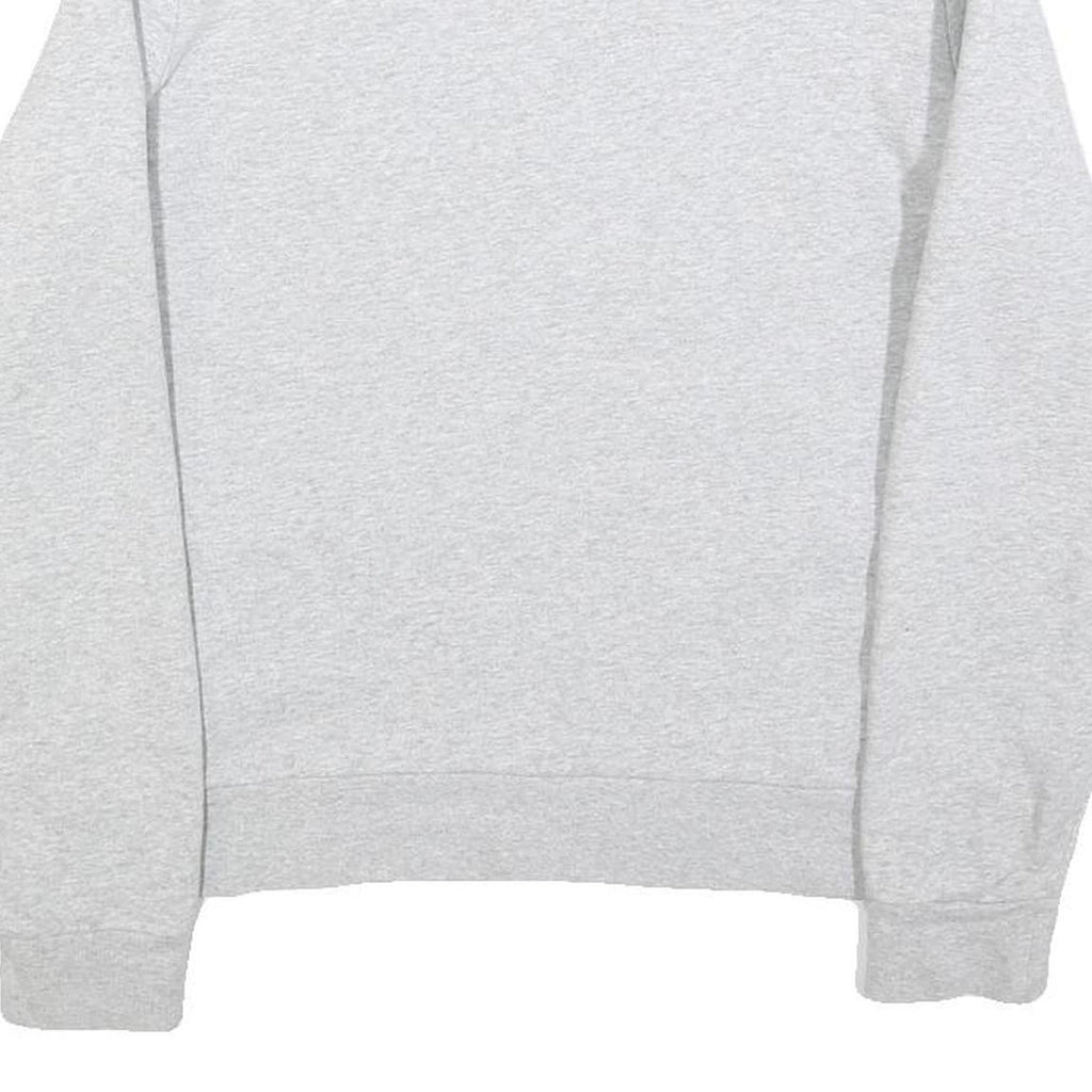 KARL LAGERFELD Womens Grey Sweatshirt Crew Neck M Logo Print Cotton Blend Casual