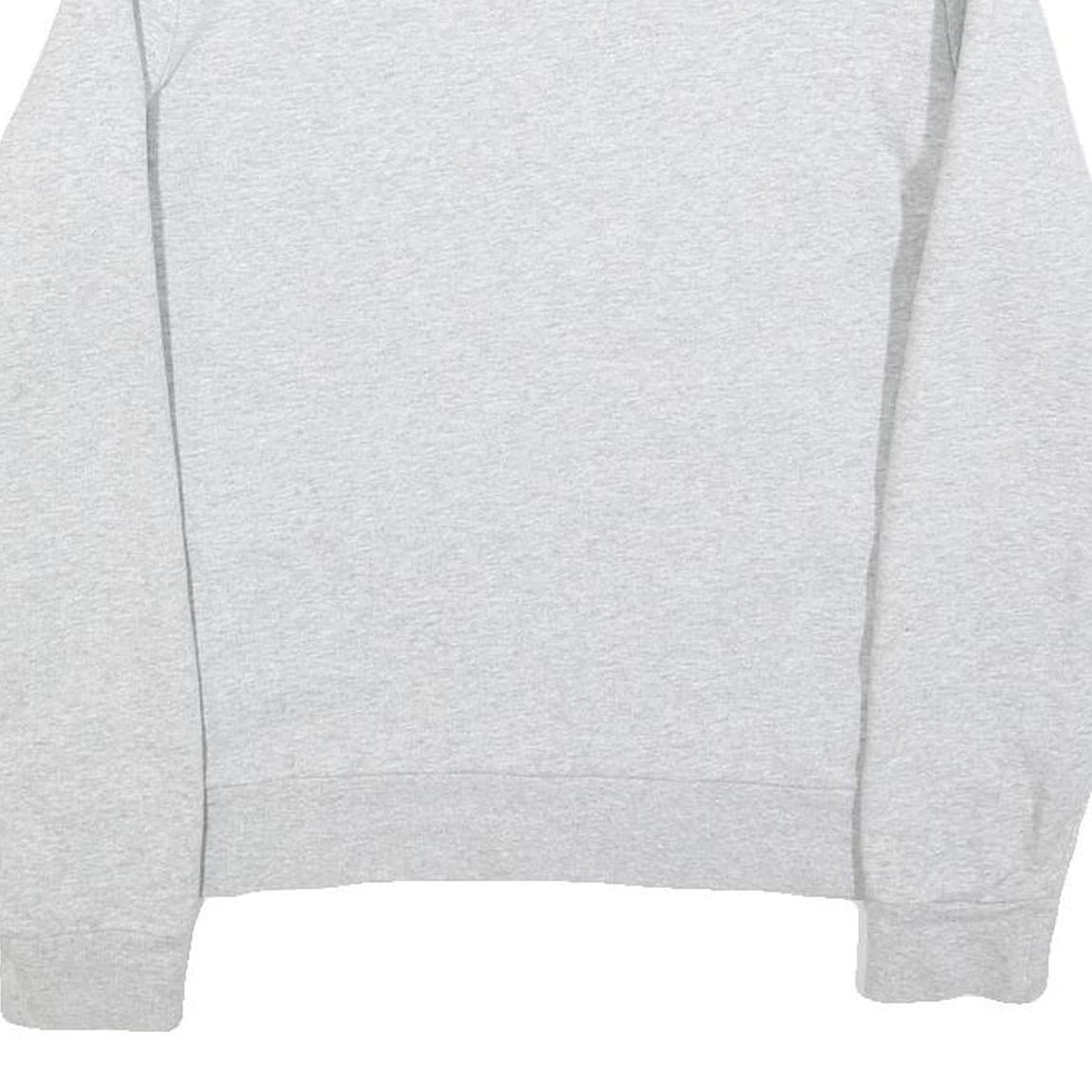 KARL LAGERFELD Womens Grey Sweatshirt Crew Neck M Logo Print Cotton Blend Casual