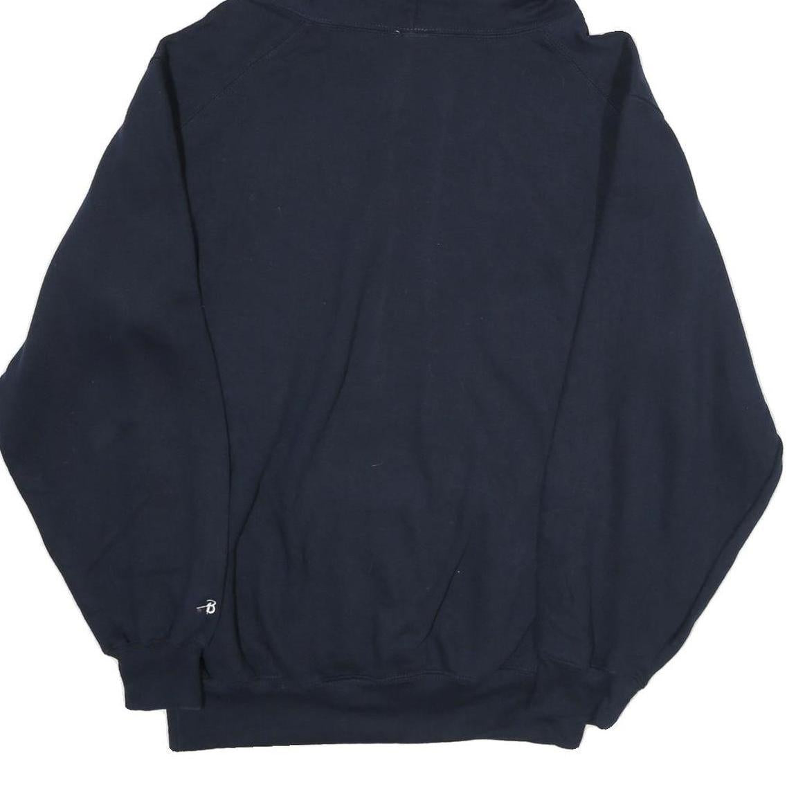 BADGERSPORT Mens Navy CSUF Baseball Hoodie M Cotton Pullover