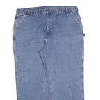 CARHARTT Mens Regular Fit Blue Denim Jeans W46 L32 Workwear Relaxed Cotton Blend
