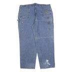 CARHARTT Mens Regular Fit Blue Denim Jeans W46 L32 Workwear Relaxed Cotton Blend